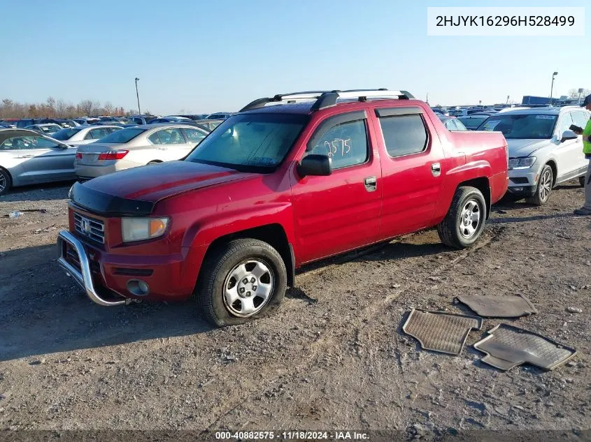 2006 Honda Ridgeline Rt VIN: 2HJYK16296H528499 Lot: 40882575