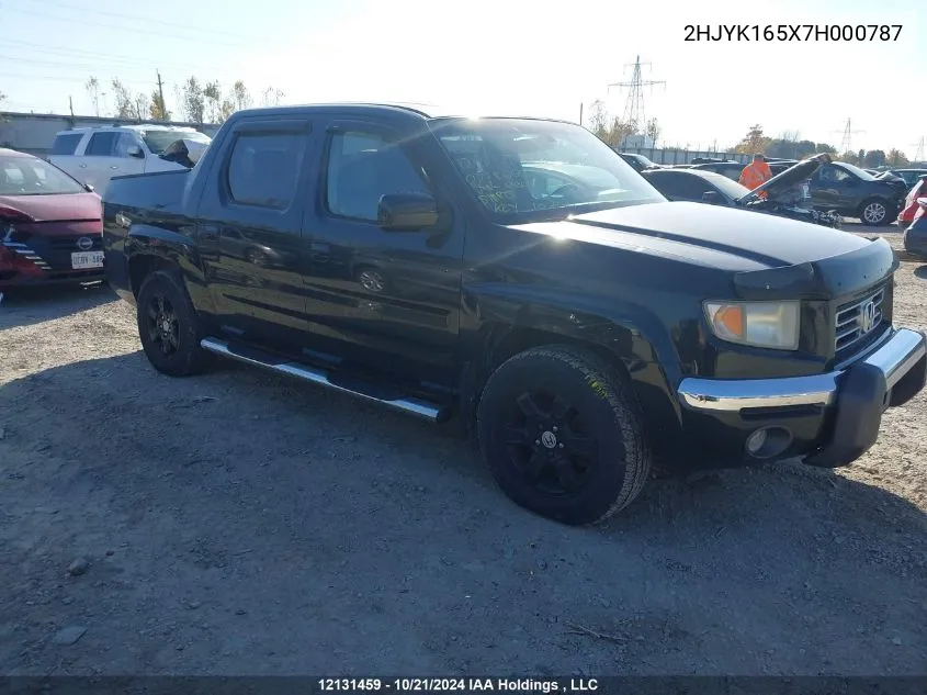 2HJYK165X7H000787 2007 Honda Ridgeline