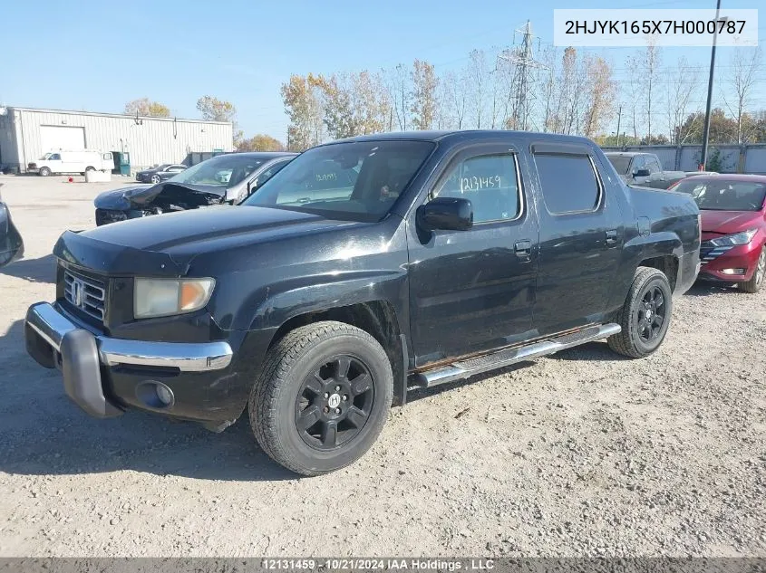 2HJYK165X7H000787 2007 Honda Ridgeline