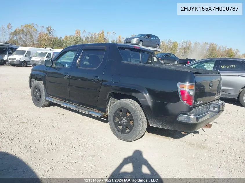 2HJYK165X7H000787 2007 Honda Ridgeline