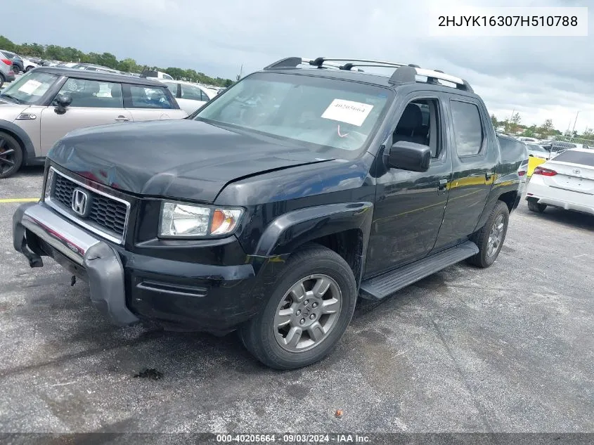 2HJYK16307H510788 2007 Honda Ridgeline Rtx