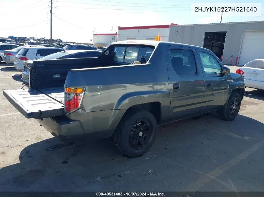 2HJYK16227H521640 2007 Honda Ridgeline Rt