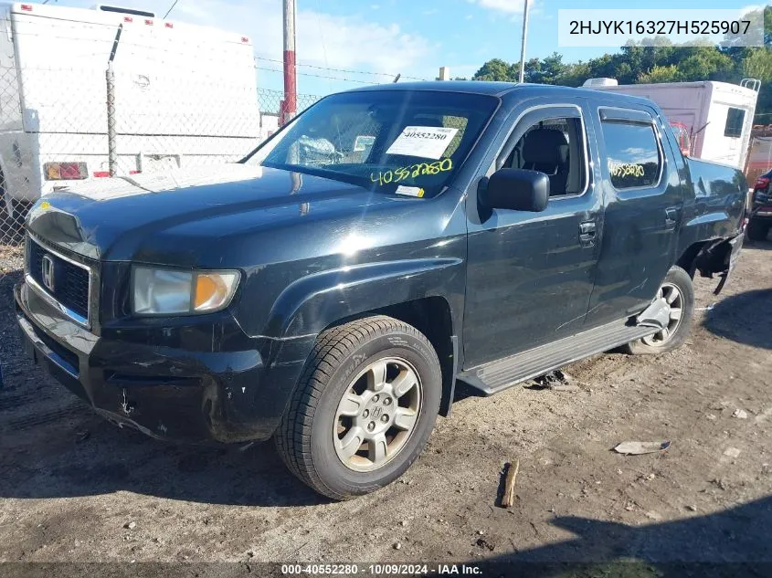 2HJYK16327H525907 2007 Honda Ridgeline Rtx