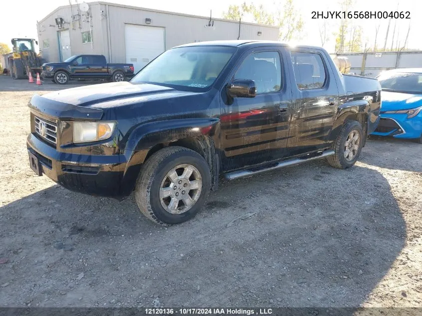 2HJYK16568H004062 2008 Honda Ridgeline