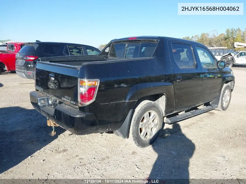 2HJYK16568H004062 2008 Honda Ridgeline