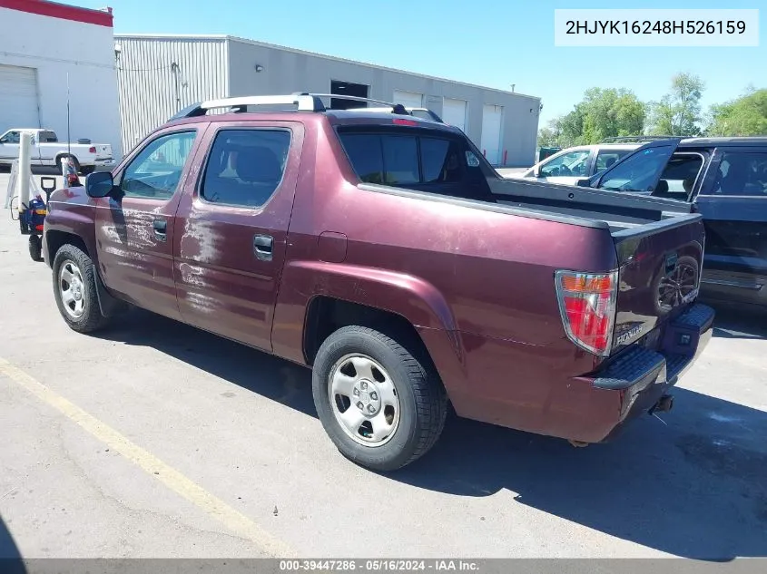 2HJYK16248H526159 2008 Honda Ridgeline Rt