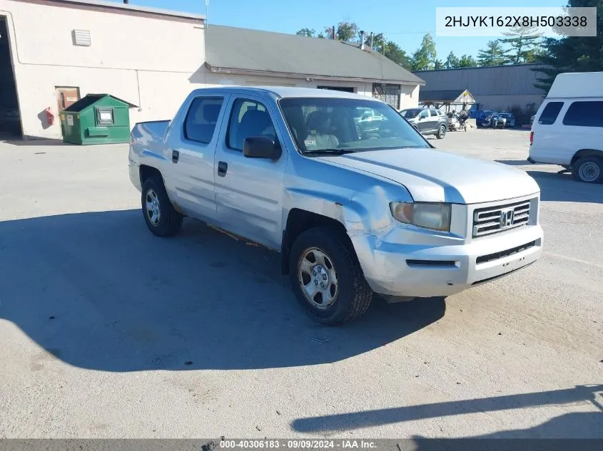 2HJYK162X8H503338 2008 Honda Ridgeline Rt