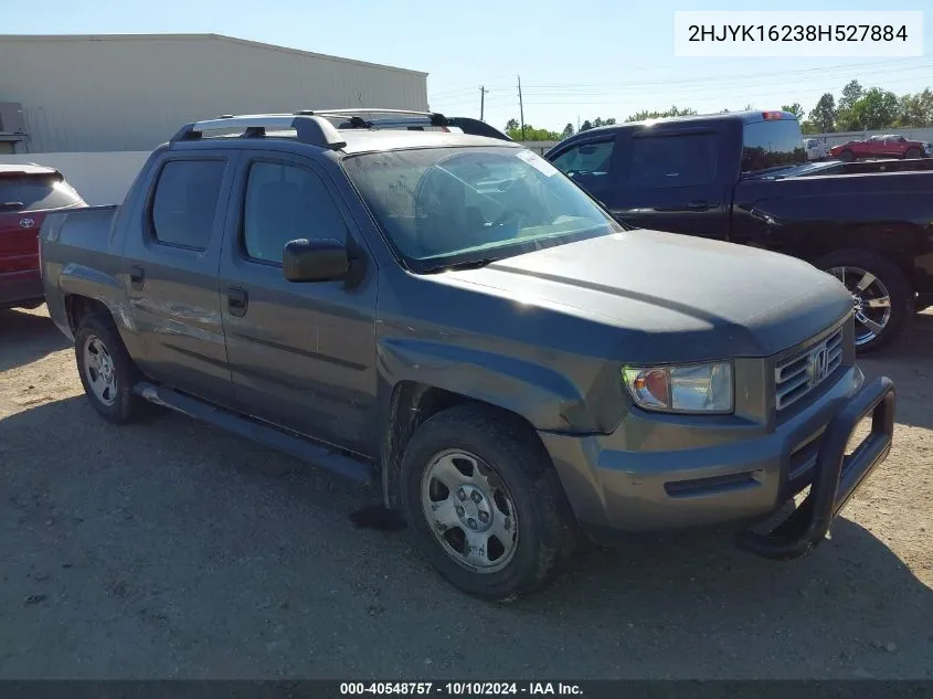 2008 Honda Ridgeline Rt VIN: 2HJYK16238H527884 Lot: 40548757