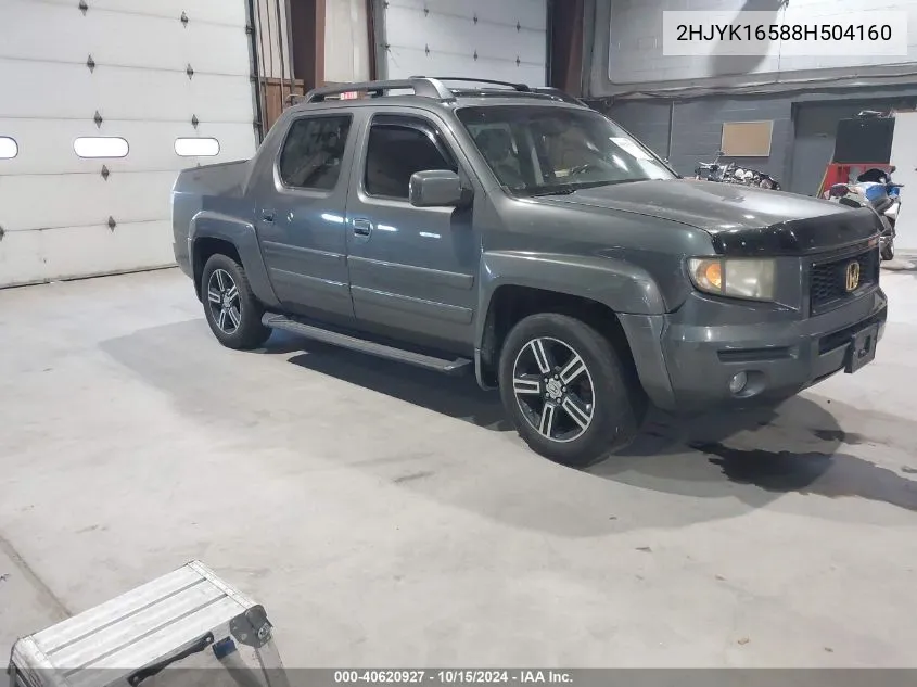 2HJYK16588H504160 2008 Honda Ridgeline Rtl