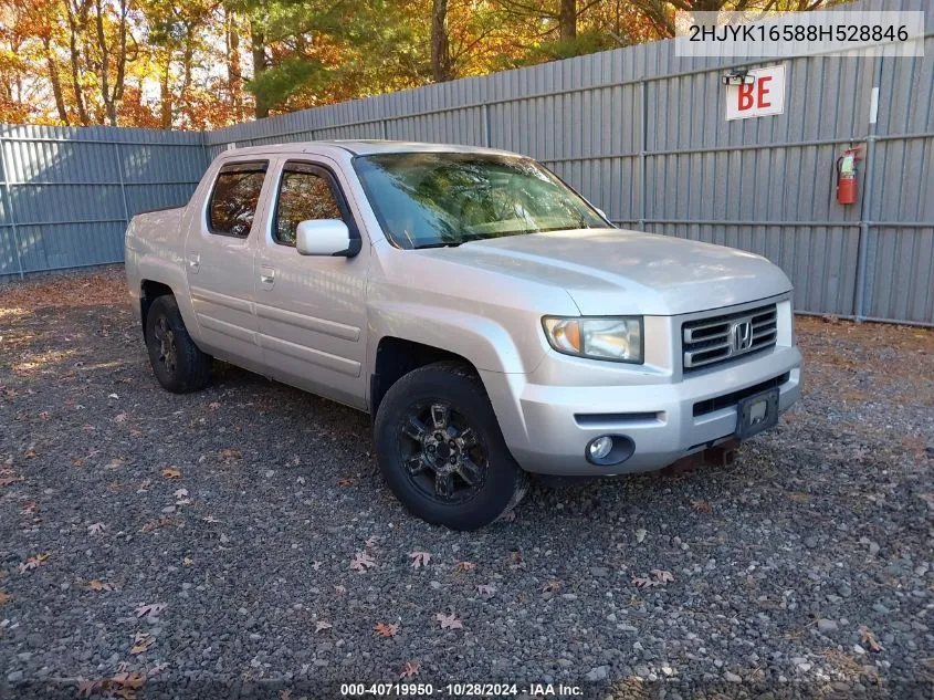 2008 Honda Ridgeline Rtl VIN: 2HJYK16588H528846 Lot: 40719950