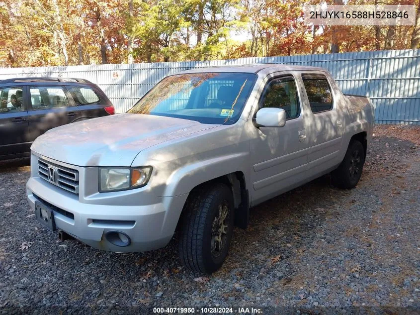 2008 Honda Ridgeline Rtl VIN: 2HJYK16588H528846 Lot: 40719950