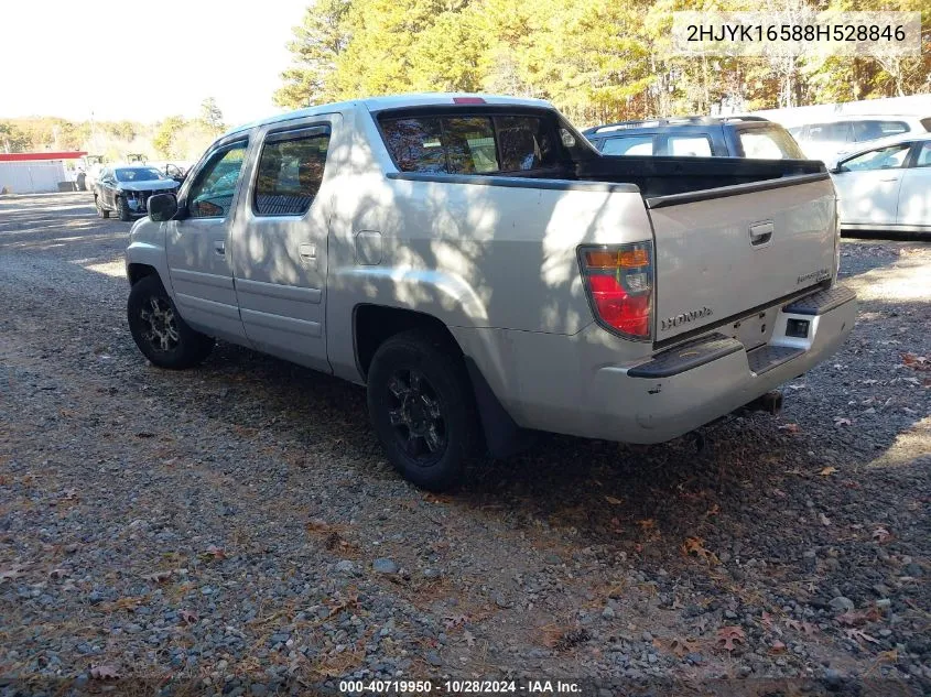 2008 Honda Ridgeline Rtl VIN: 2HJYK16588H528846 Lot: 40719950