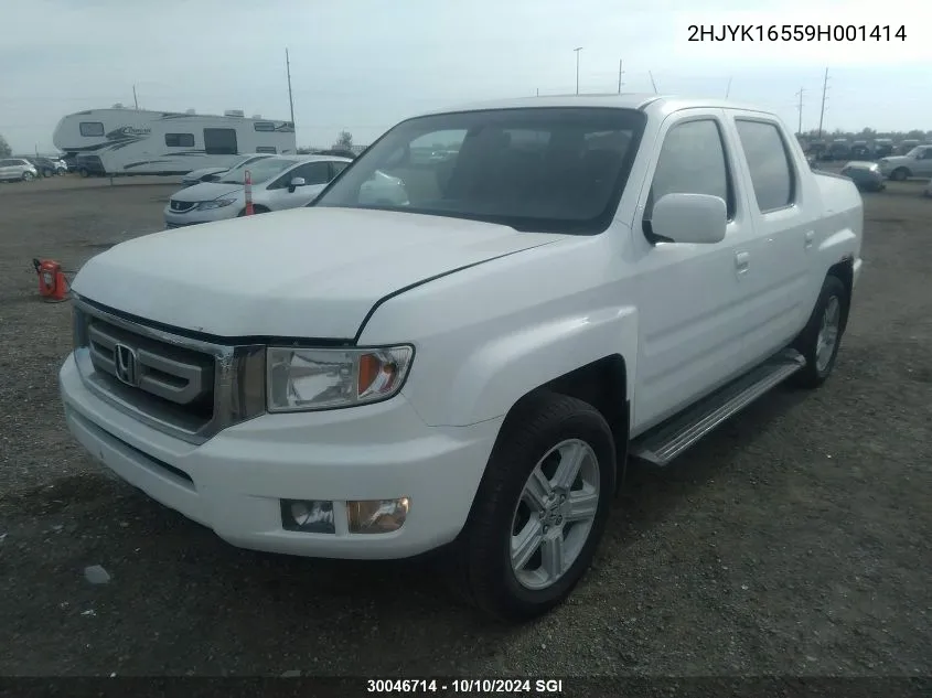 2009 Honda Ridgeline Rtl VIN: 2HJYK16559H001414 Lot: 30046714