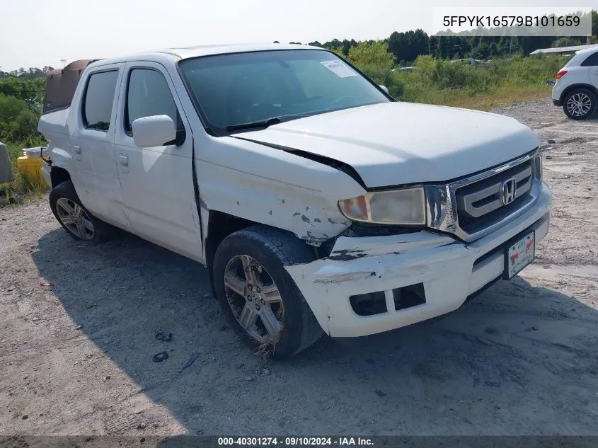 2009 Honda Ridgeline Rtl VIN: 5FPYK16579B101659 Lot: 40301274