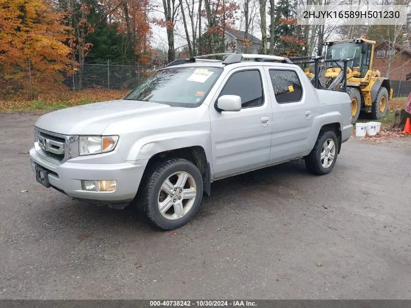 2009 Honda Ridgeline Rtl VIN: 2HJYK16589H501230 Lot: 40738242