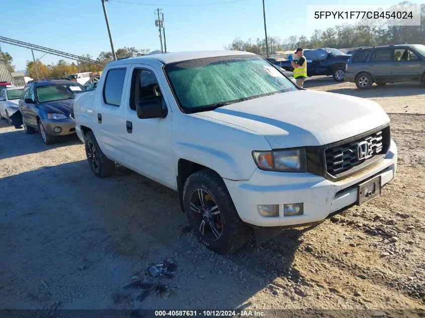 5FPYK1F77CB454024 2012 Honda Ridgeline Sport