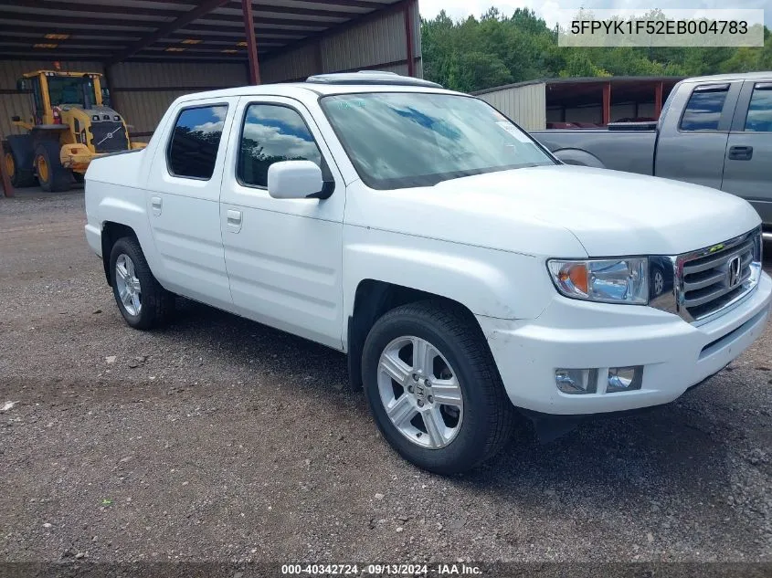 2014 Honda Ridgeline Rtl VIN: 5FPYK1F52EB004783 Lot: 40342724