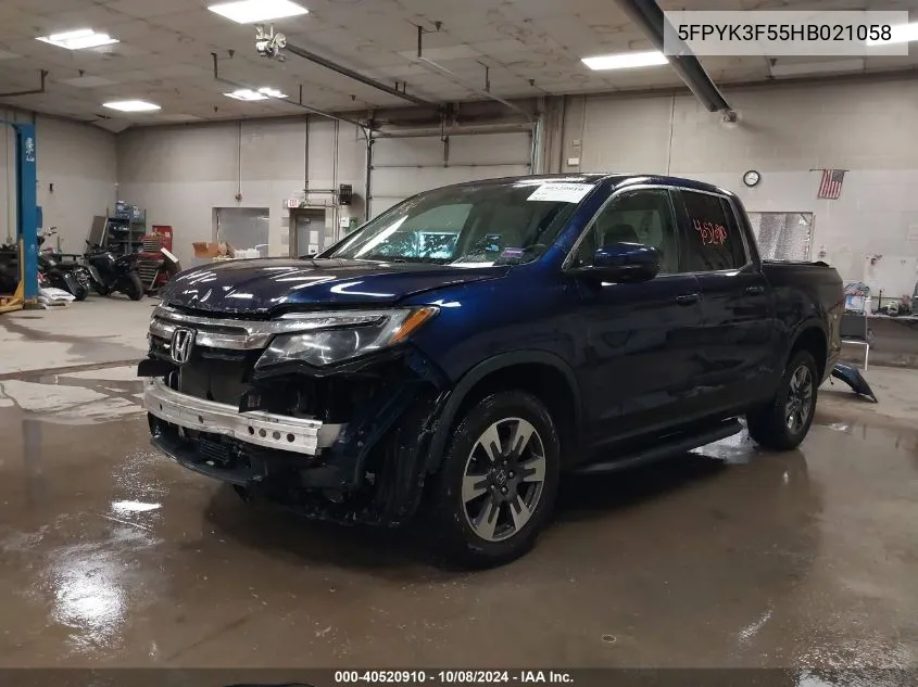 5FPYK3F55HB021058 2017 Honda Ridgeline Rtl