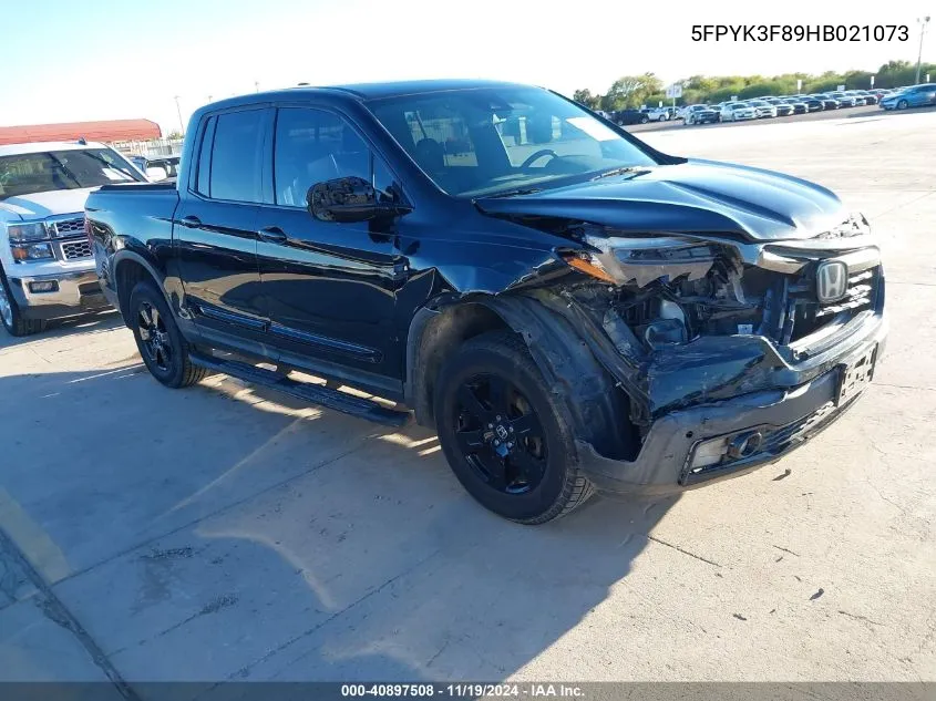 2017 Honda Ridgeline Black Edition VIN: 5FPYK3F89HB021073 Lot: 40897508