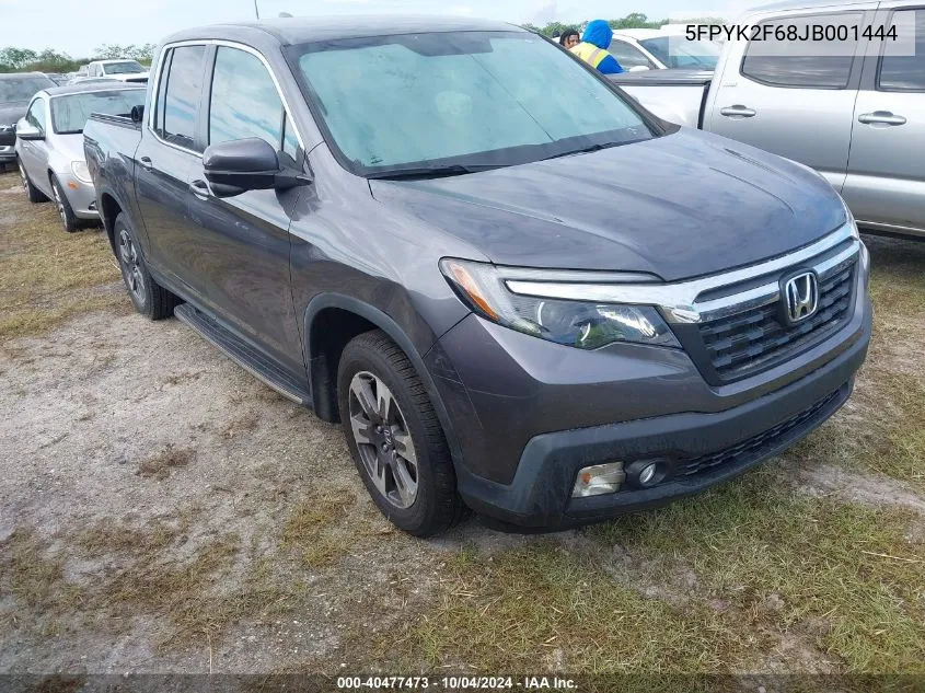 5FPYK2F68JB001444 2018 Honda Ridgeline Rtl-T