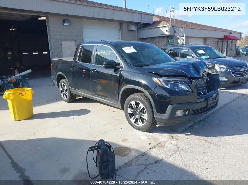 2020 Honda Ridgeline Awd Rtl VIN: 5FPYK3F59LB023212 Lot: 40704228