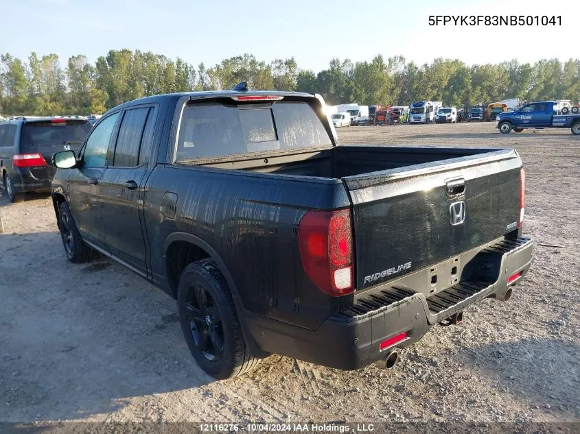 5FPYK3F83NB501041 2022 Honda Ridgeline