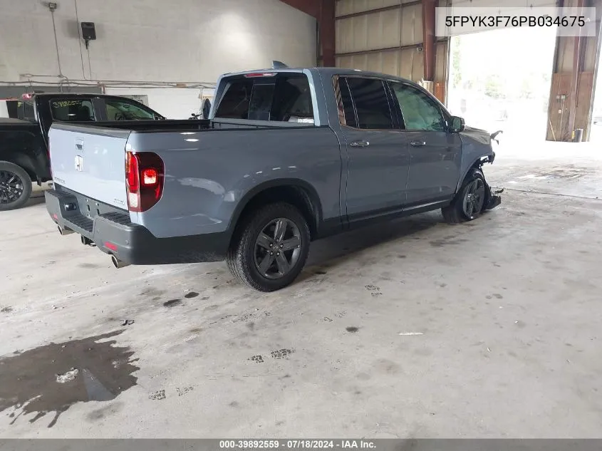 5FPYK3F76PB034675 2023 Honda Ridgeline Rtl-E