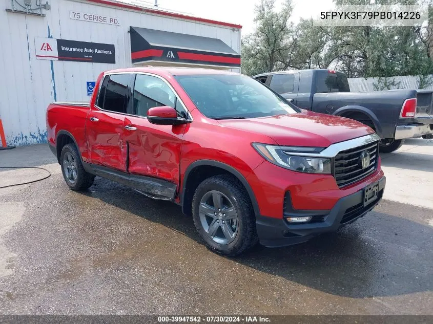 2023 Honda Ridgeline Rtl-E VIN: 5FPYK3F79PB014226 Lot: 39947542