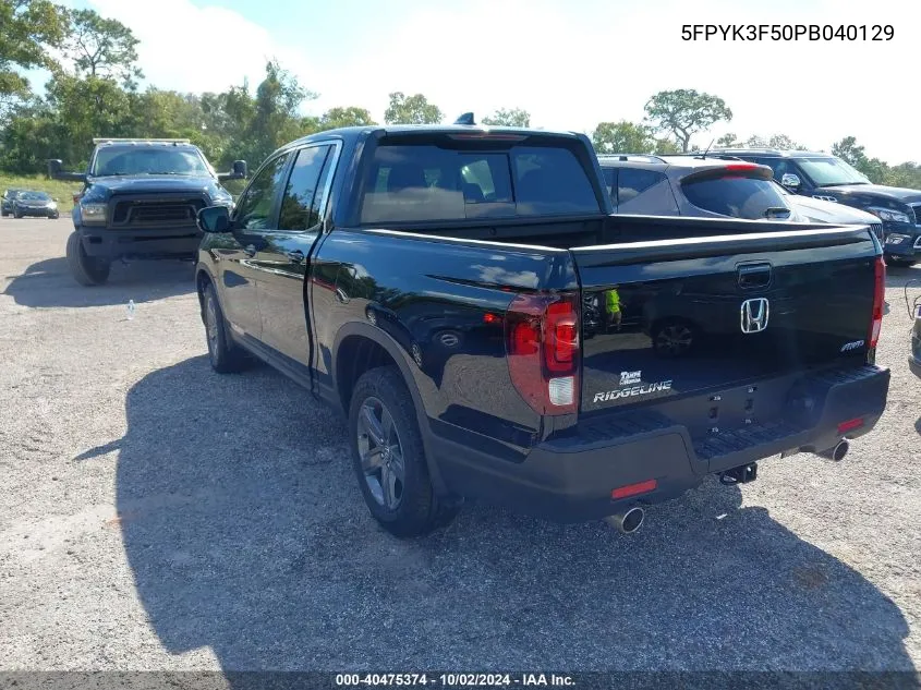 5FPYK3F50PB040129 2023 Honda Ridgeline Rtl