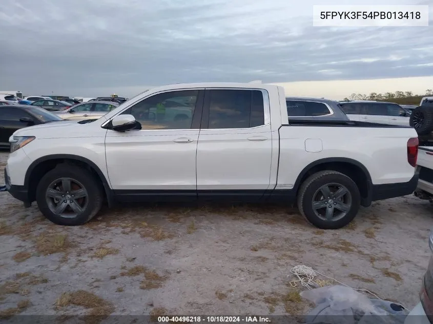 2023 Honda Ridgeline Rtl VIN: 5FPYK3F54PB013418 Lot: 40496218