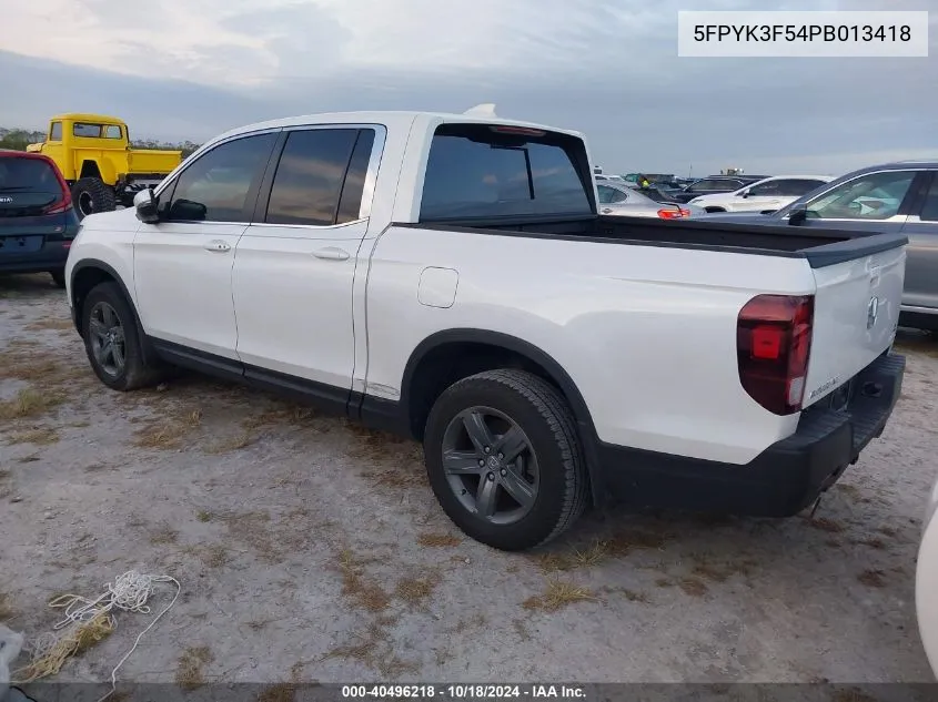 2023 Honda Ridgeline Rtl VIN: 5FPYK3F54PB013418 Lot: 40496218