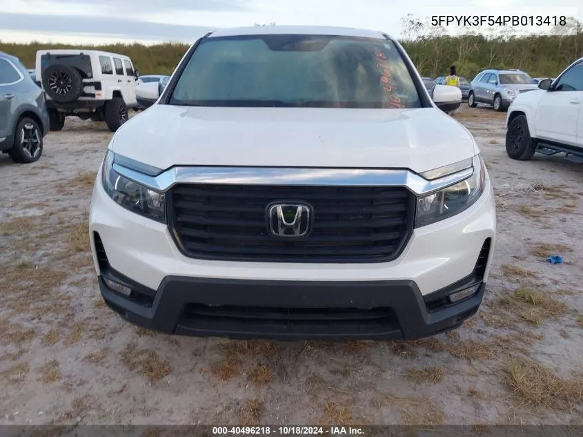 2023 Honda Ridgeline Rtl VIN: 5FPYK3F54PB013418 Lot: 40496218