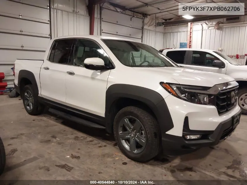 2023 Honda Ridgeline Rtl-E VIN: 5FPYK3F7XPB062706 Lot: 40544840