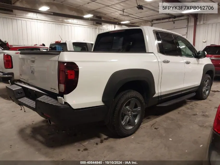 2023 Honda Ridgeline Rtl-E VIN: 5FPYK3F7XPB062706 Lot: 40544840