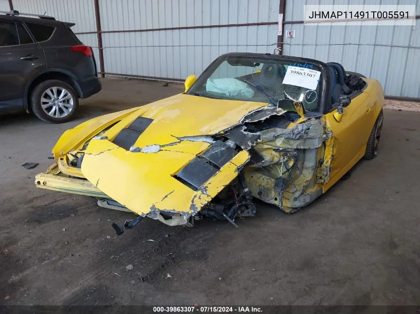 JHMAP11491T005591 2001 Honda S2000