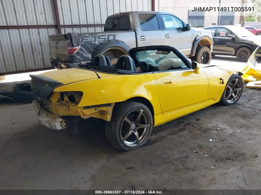 JHMAP11491T005591 2001 Honda S2000