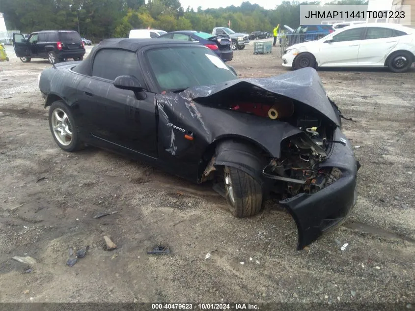 2001 Honda S2000 VIN: JHMAP11441T001223 Lot: 40479623