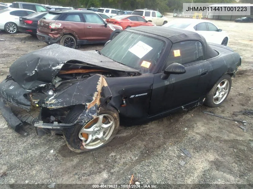 2001 Honda S2000 VIN: JHMAP11441T001223 Lot: 40479623