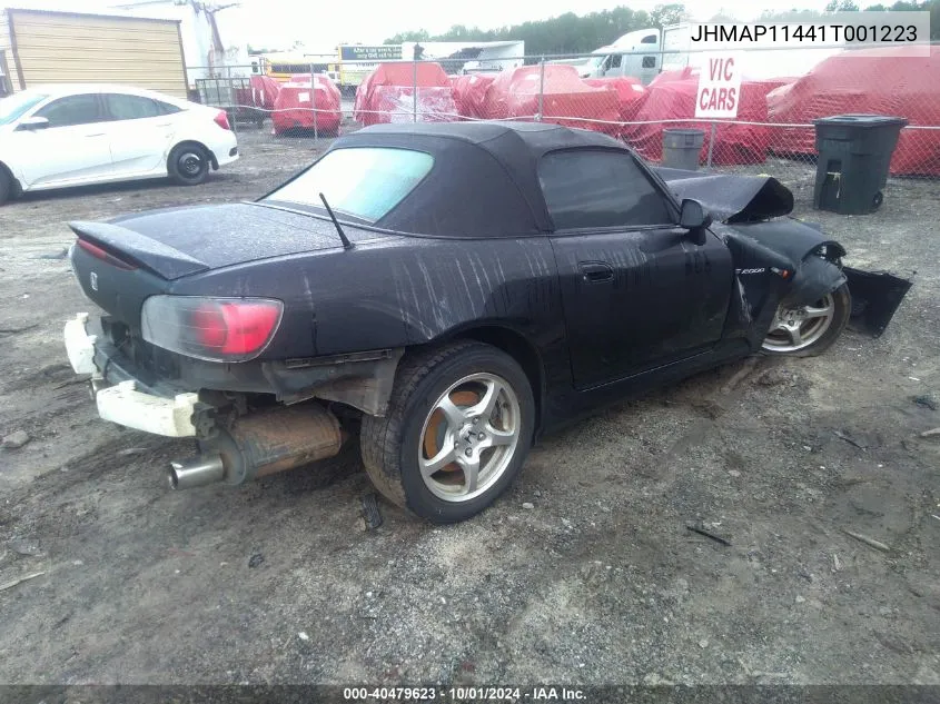 2001 Honda S2000 VIN: JHMAP11441T001223 Lot: 40479623