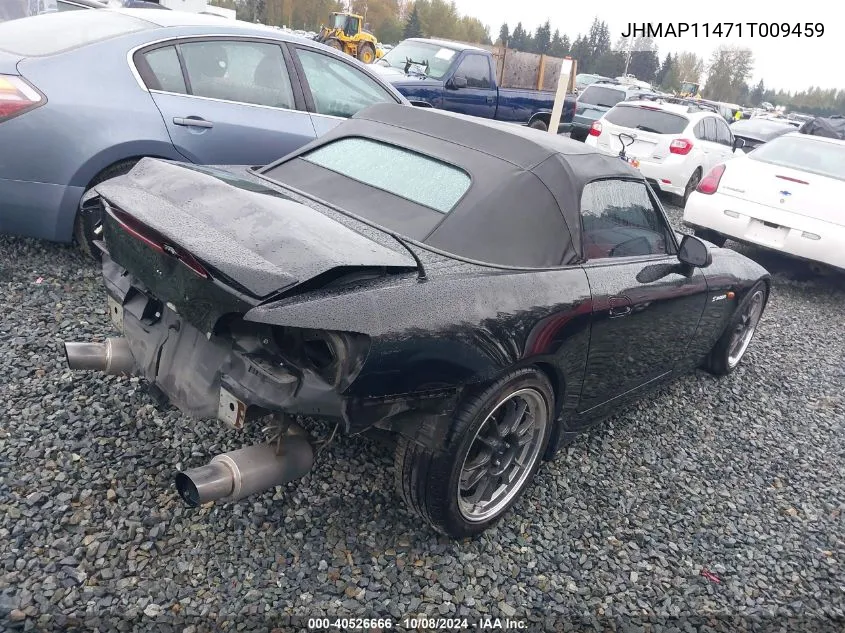 2001 Honda S2000 VIN: JHMAP11471T009459 Lot: 40526666