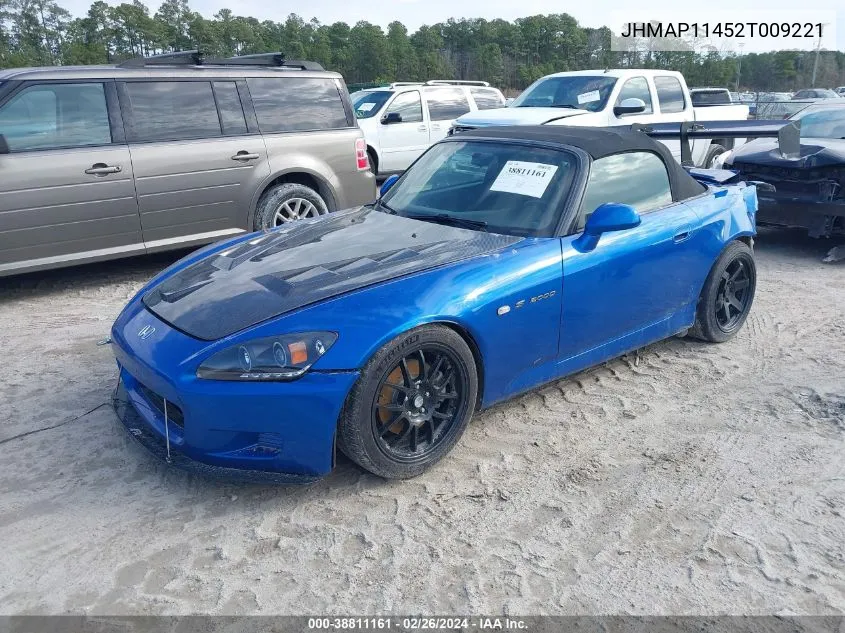 JHMAP11452T009221 2002 Honda S2000