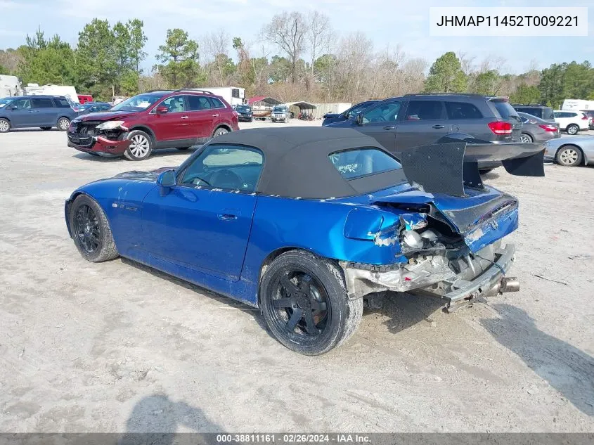 JHMAP11452T009221 2002 Honda S2000