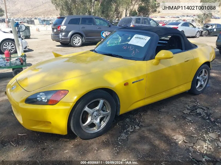 JHMAP11402T001088 2002 Honda S2000