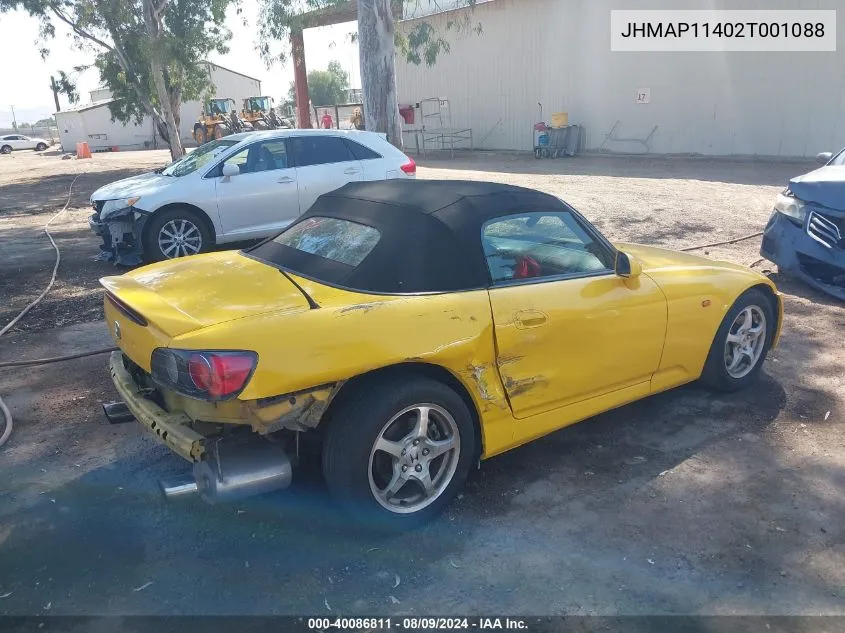 JHMAP11402T001088 2002 Honda S2000