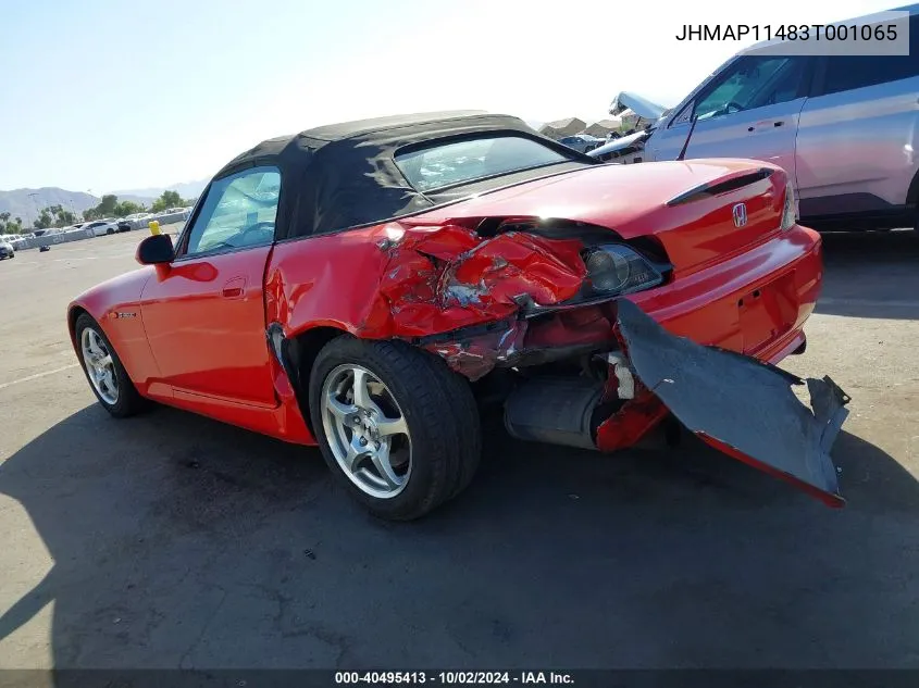 JHMAP11483T001065 2003 Honda S2000