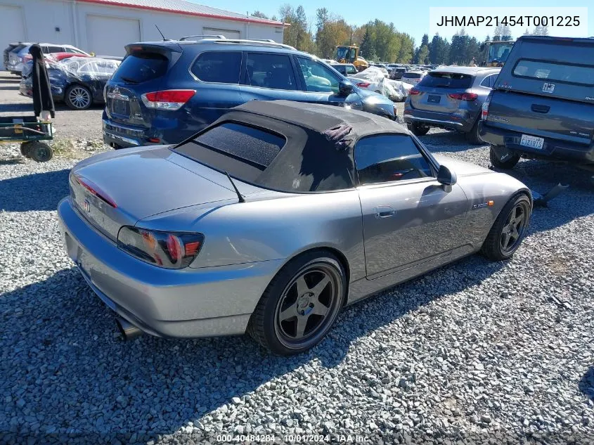 2004 Honda S2000 VIN: JHMAP21454T001225 Lot: 40484284