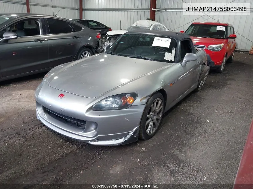 JHMAP21475S003498 2005 Honda S2000