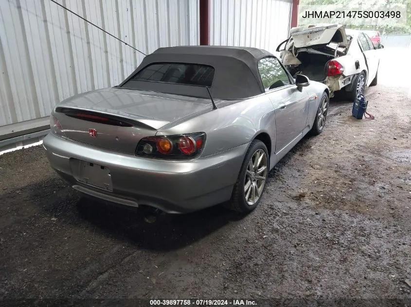 JHMAP21475S003498 2005 Honda S2000