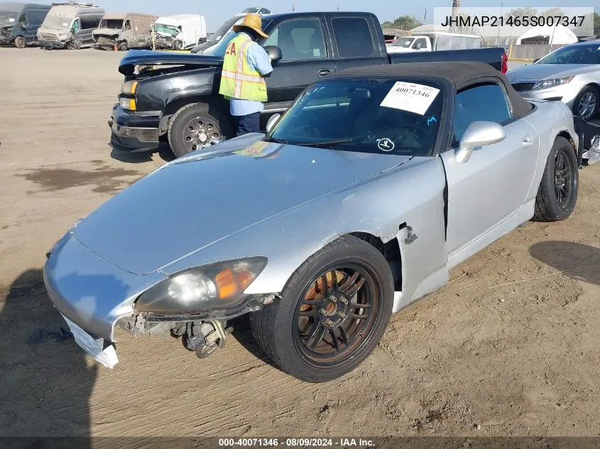 JHMAP21465S007347 2005 Honda S2000