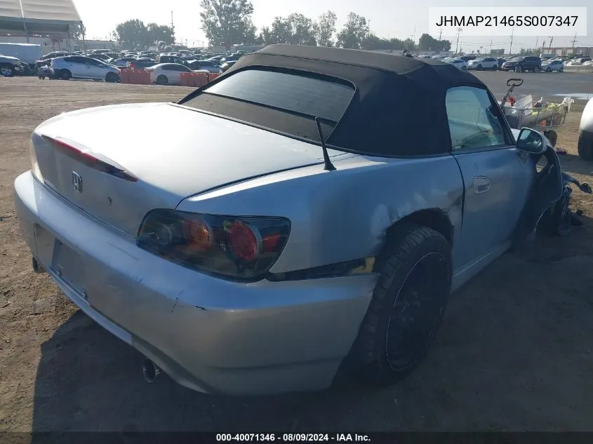 JHMAP21465S007347 2005 Honda S2000